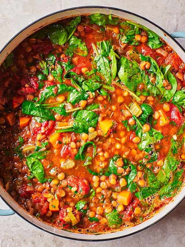 Italian Lentil Soup - The Mediterranean Dish