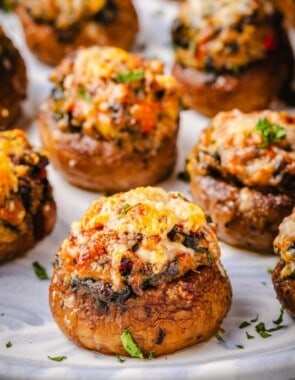 stuffed mushrooms web story poster image.