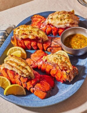 broiled lobster tail web story poster image.