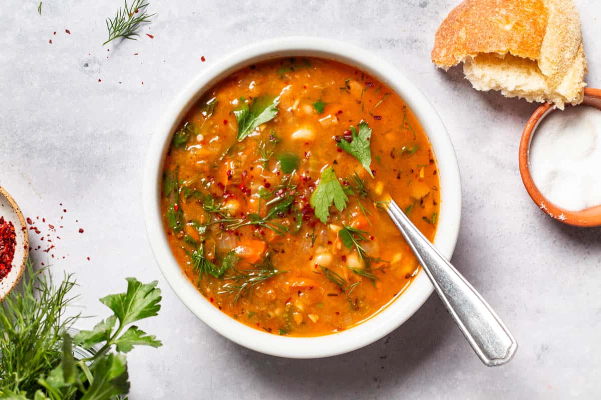 White Bean Soup | The Mediterranean Dish