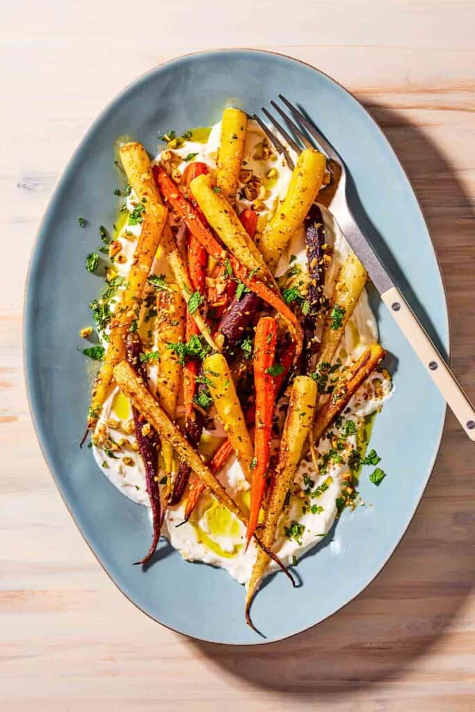 Roasted Rainbow Carrots | The Mediterranean Dish