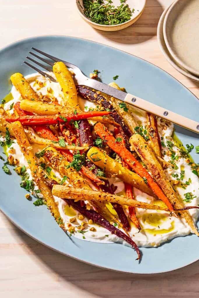 Roasted Rainbow Carrots | The Mediterranean Dish