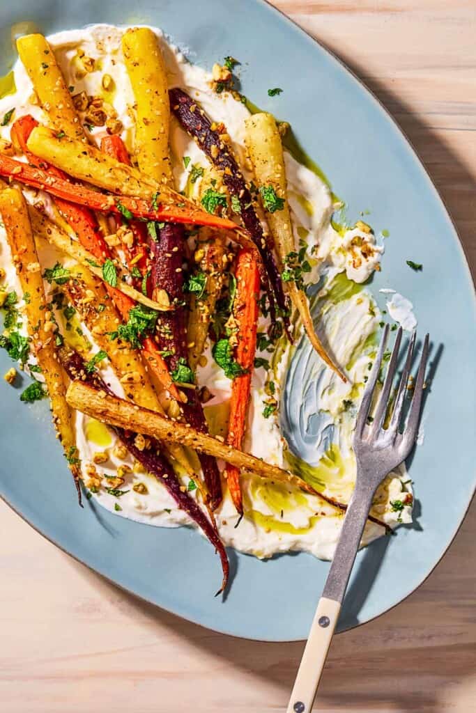 Roasted Rainbow Carrots | The Mediterranean Dish