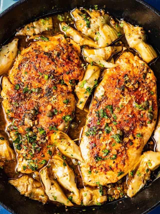 Baked Chicken Breasts in an Artichoke and White Wine Sauce - The ...