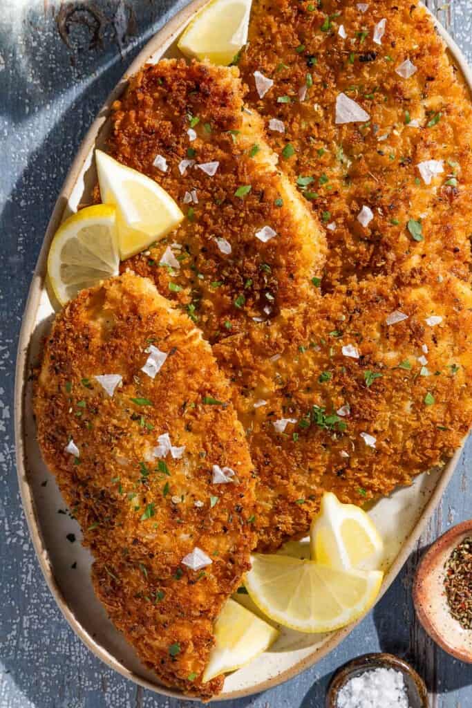 Breaded Chicken Cutlets Recipe | The Mediterranean Dish