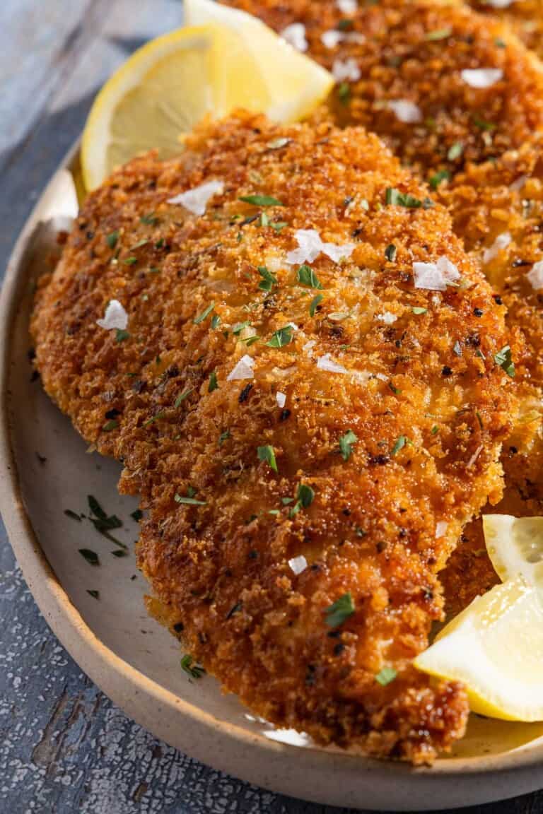 Breaded Chicken Cutlets Recipe | The Mediterranean Dish