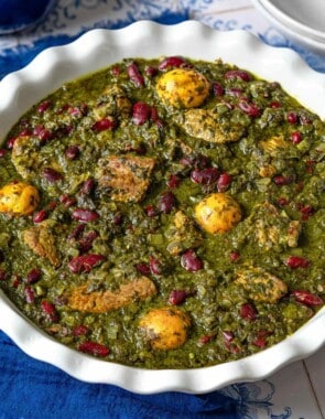 Ghormeh Sabzi web story poster image.