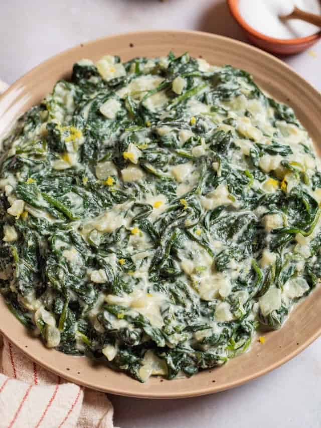 Creamed Spinach - The Mediterranean Dish