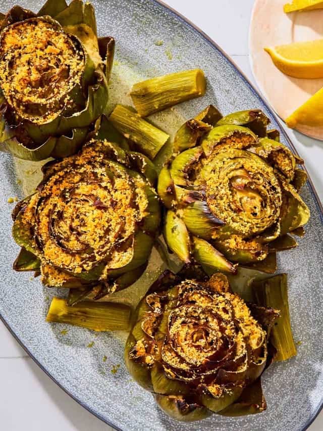 Stuffed Artichokes - The Mediterranean Dish