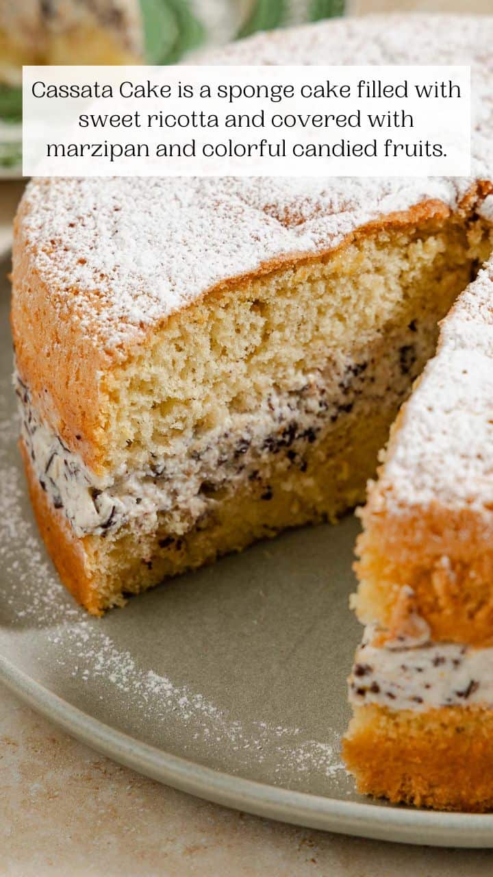 Easy Cassata Cake - The Mediterranean Dish