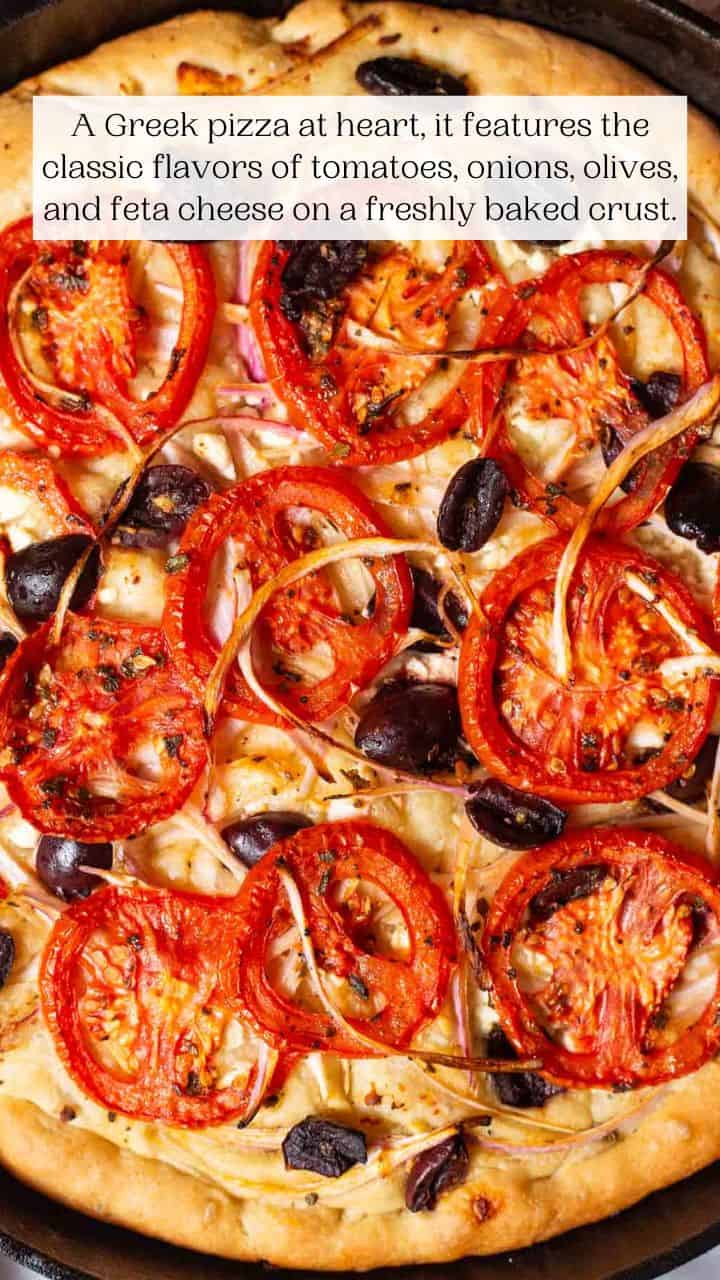 Greek Pizza (Ladenia) - The Mediterranean Dish