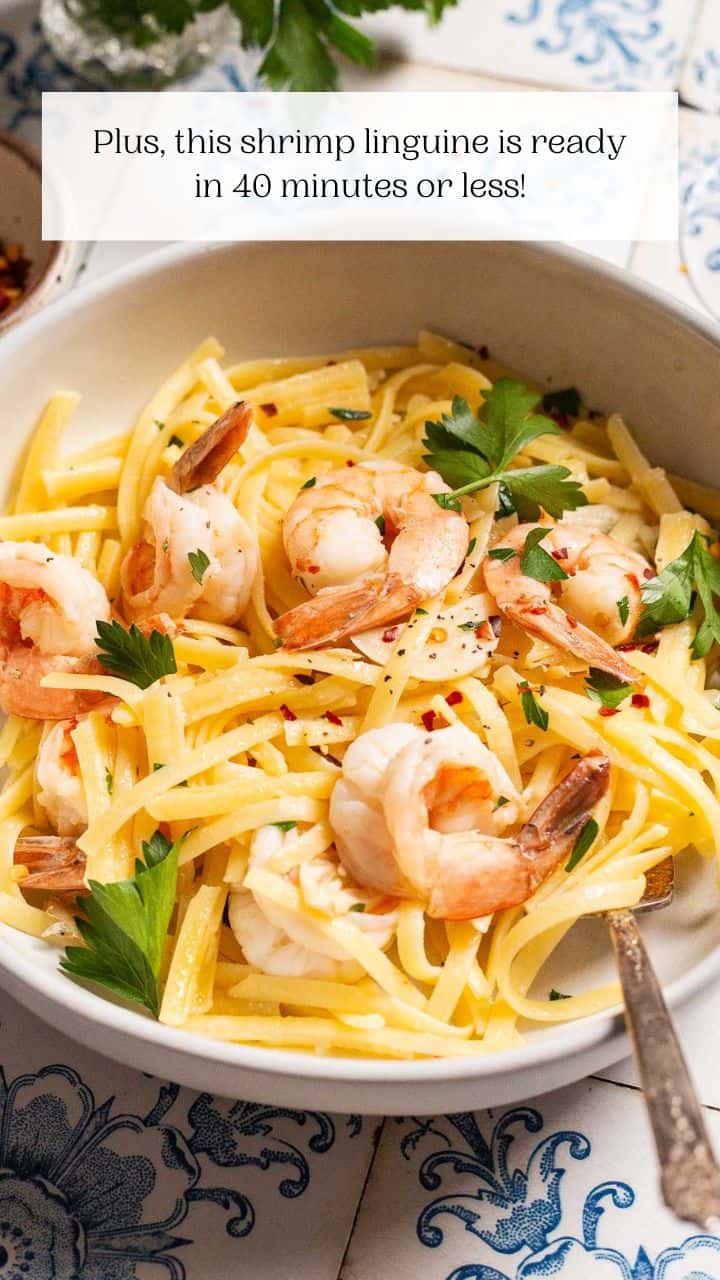 Shrimp Linguine - The Mediterranean Dish