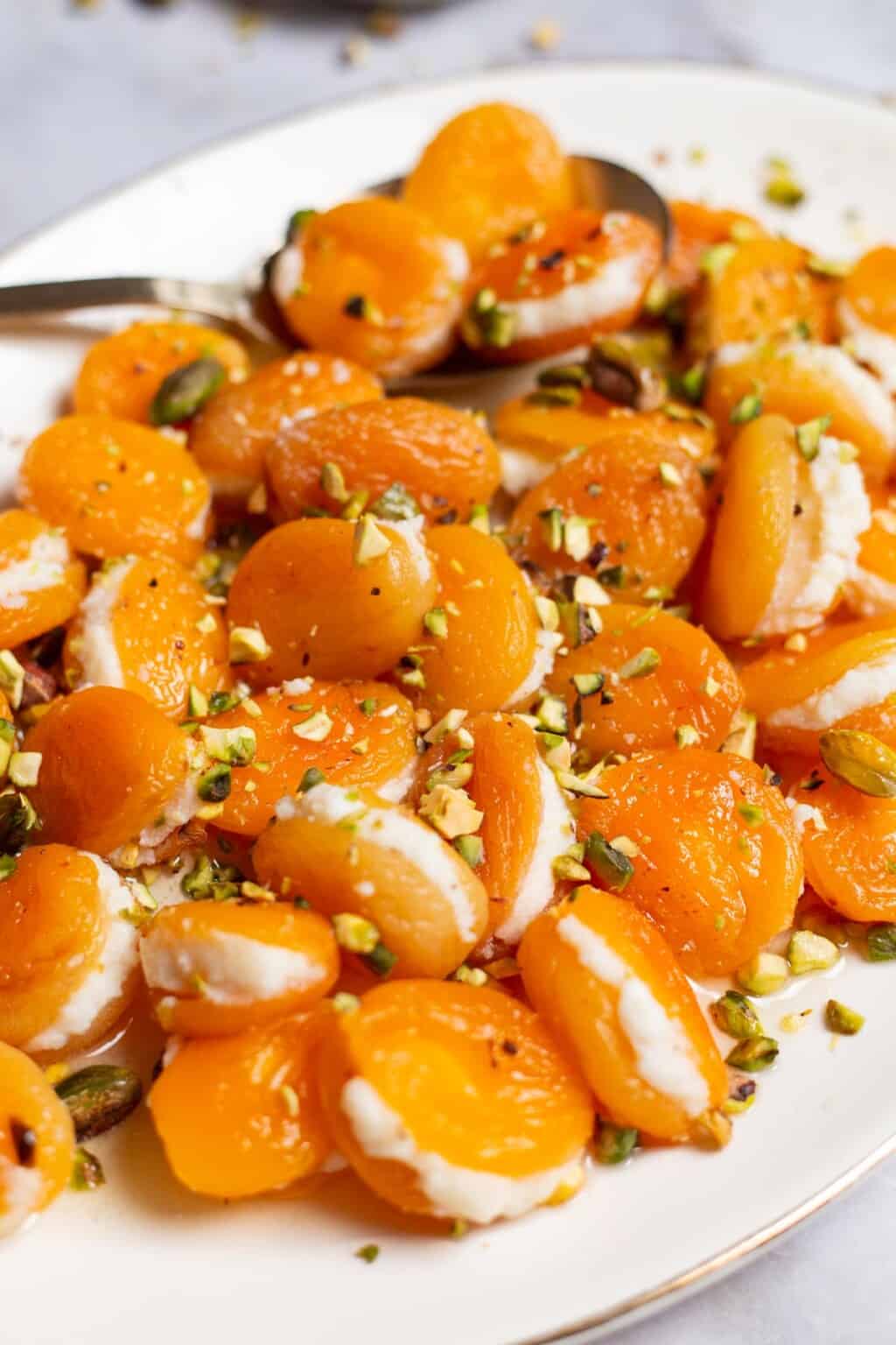 Turkish Stuffed Poached Apricots | The Mediterranean Dish