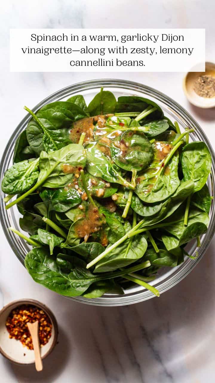 Wilted Spinach Salad - The Mediterranean Dish