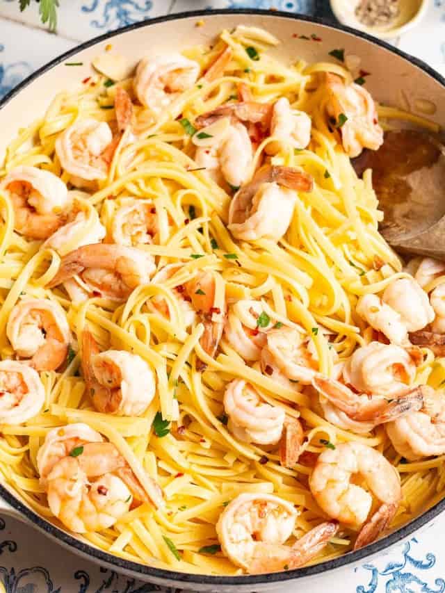 Shrimp Linguine - The Mediterranean Dish