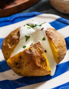 stuffed potatoes with feta web story poster image.