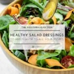 Healthy salad dressings pin image 1.