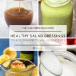 Healthy salad dressings pin image 2.