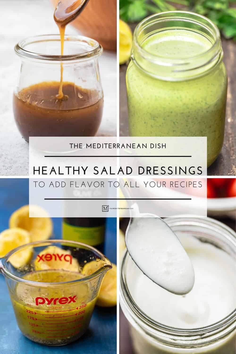 Healthy salad dressings pin image 2.