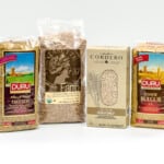 Ancient grains bundle with freekeh, farro, barley, and bulgur.