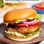 Pin image 1 for chicken burger.