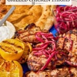 Pin image 2 for sumac grilled chicken thighs.