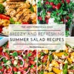 Pin image 2 for the summer salad recipes round up.