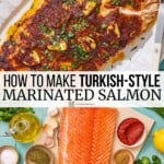 Pin image 3 for Turkish Marinated Salmon.