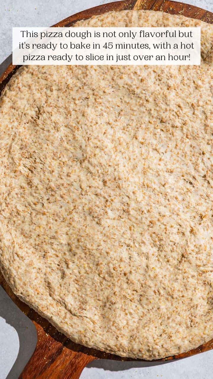 Easy Whole Wheat Pizza Dough - The Mediterranean Dish