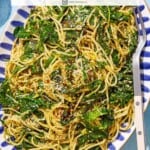 pin image 1 for spinach pasta.