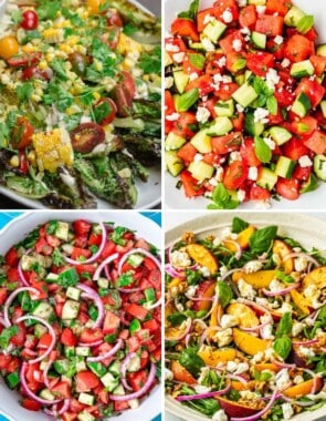 Summer Salad Recipes web story poster image.