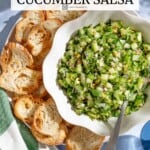 Pin image 2 for cucumber salsa.