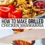 Pin image 3 for grilled chicken shawarma.