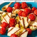Pin image 2 for grilled halloumi.