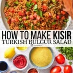 Pin image 3 for kisir bulgur salad.