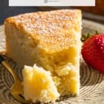 Pin image 1 for lemon ricotta cake.