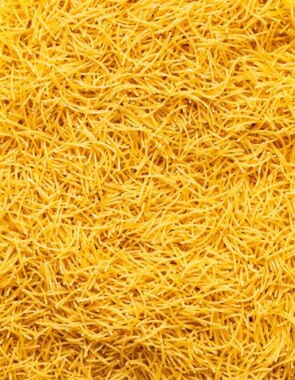 A close up photo of vermicelli.