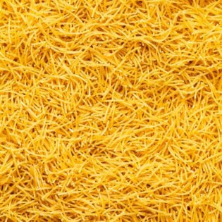 A close up photo of vermicelli.