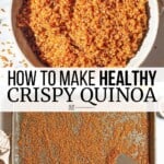 Pin image 3 for crispy quinoa.