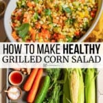 Pin image 3 for grilled corn salad.
