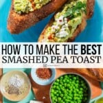 Pin image 3 for smashed pea toast.