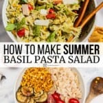 Pin image 3 for summer pasta salad.