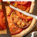 Pin image 1 for tomato tart.