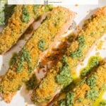 Pin image 2 for pesto salmon.