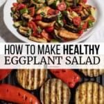 Pin image 3 for eggplant salad.