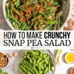 Pin image 3 for snap pea salad.