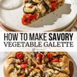 Pin image 3 for summer vegetable galette.