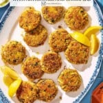 Pin image 1 for vegan crab cakes.