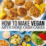 Pin image 3 for vegan crab cakes.