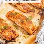 Pin image 2 for Garlic Dijon Baked Salmon.